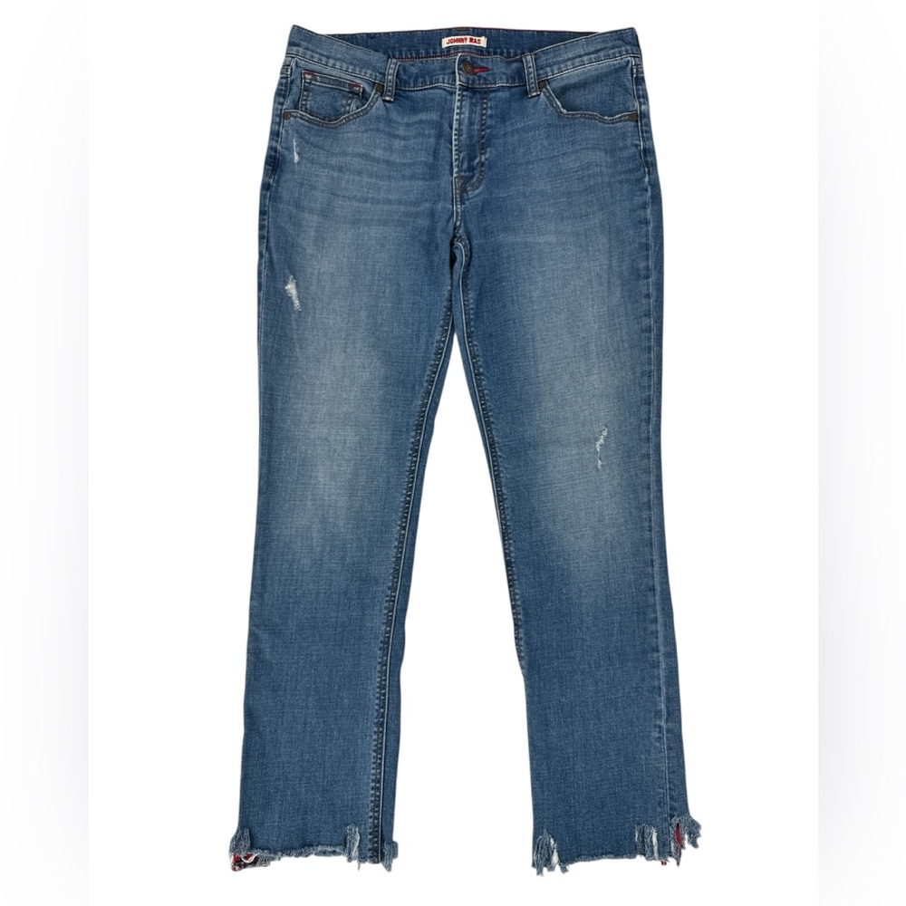 Johnny‎ Was The Tomboy Mid Rise Relaxed Tapered Jeans Distressed Boho Western 29